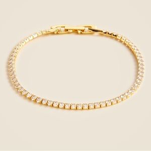 Gold Teardrop Shaped Tennis Bracelet